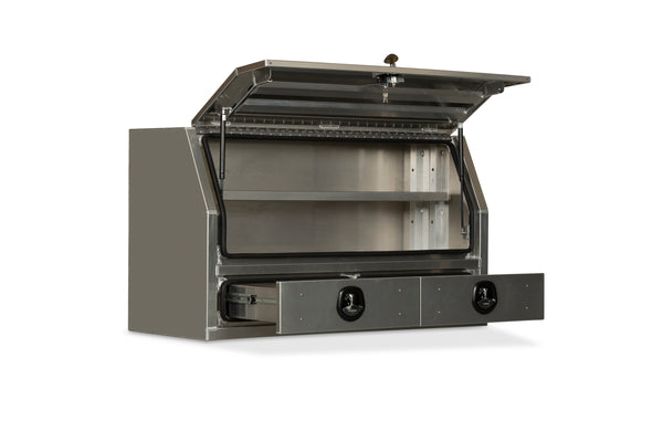 Side Toolbox Canopy 1500mm with Drawers