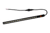 12V dual colour white/amber LED strip light with black aluminium housing